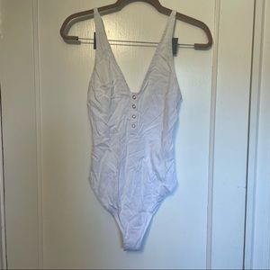 NWT Free People White Bodysuit